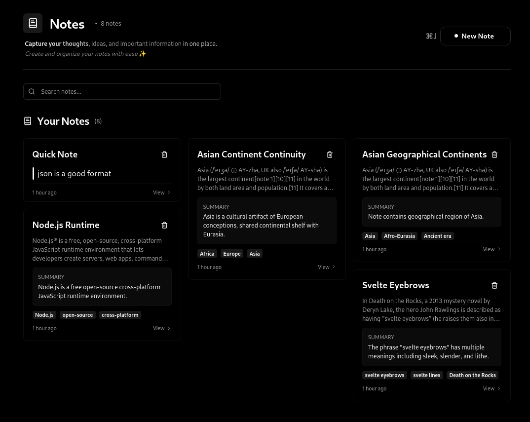 Quick Notes App Screenshot